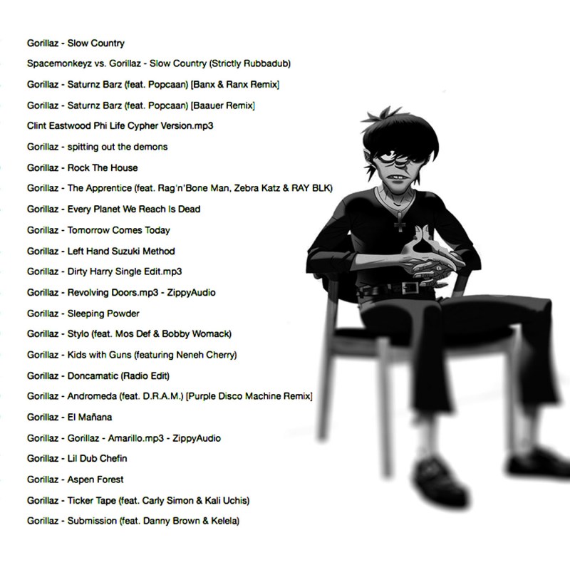 gorllaz trklstn