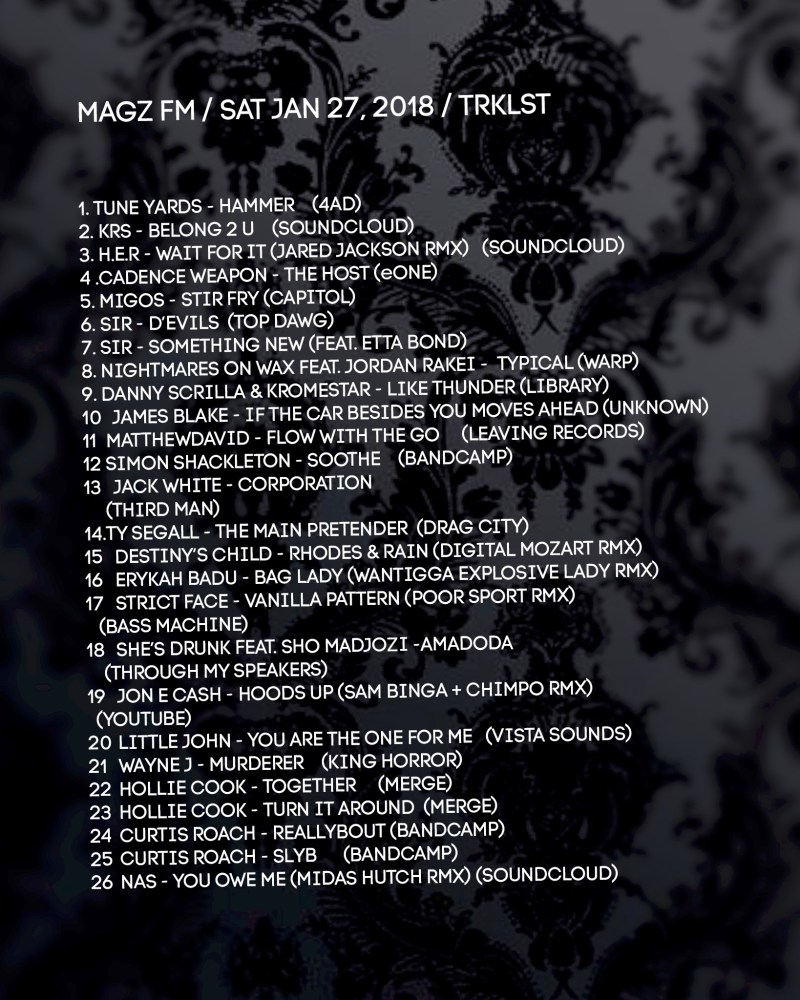 MAGZ FM 4TH WK TRKLDST